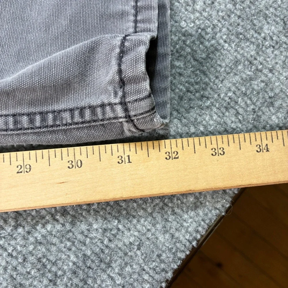 Levis 514 Straight Fit Pants Mens 36x32 Gray Stretch Twill Workwear Casual